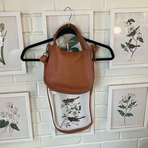 Madewell Micro Sydney Tan Leather Crossbody Bag